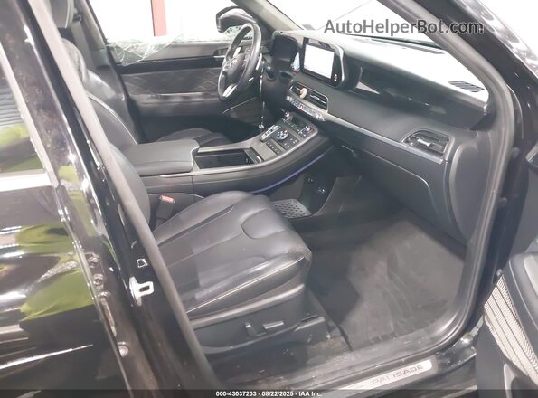 KM8R7DHE4MU317560 2021 HYUNDAI PALISADE Black Widok wnętrza z przodu