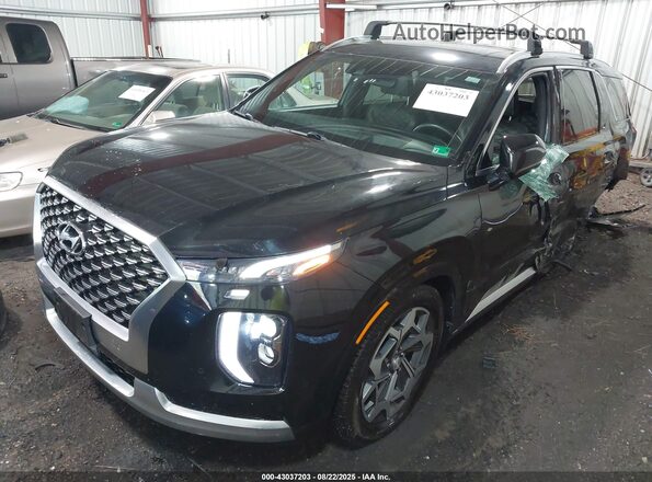 KM8R7DHE4MU317560 2021 HYUNDAI PALISADE Black Przód lewy