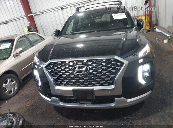 KM8R7DHE4MU317560 2021 HYUNDAI PALISADE Black Widok wnętrza z tyłu
