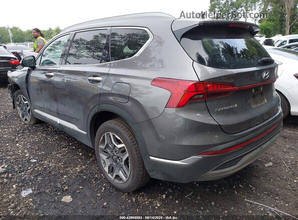 KM8S5DA16NU059350 2022 HYUNDAI SANTA FE HYBRID Gray Հետևի ձախ