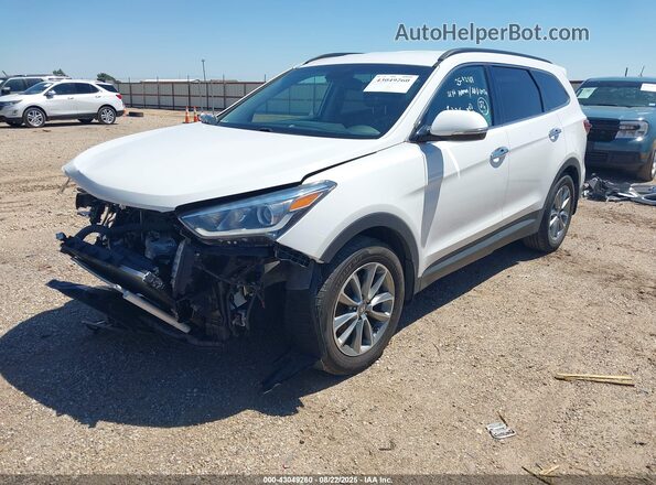 KM8SN4HF2KU308370 2019 HYUNDAI SANTA FE XL White Առջևի ձախ երեք քառորդ տեսարան