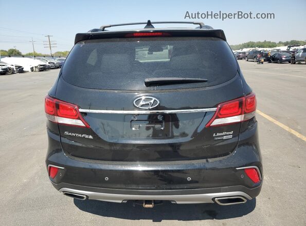 KM8SRDHF9HU199094 2017 HYUNDAI SANTA Black Rear view