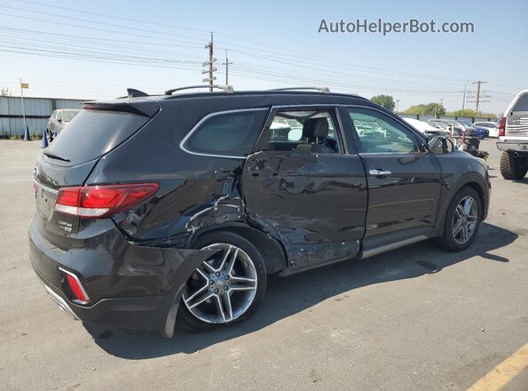 KM8SRDHF9HU199094 2017 HYUNDAI SANTA Black Rear right