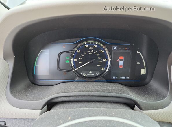 KMHC65LC1HU023933 2017 HYUNDAI IONIQ Gray 