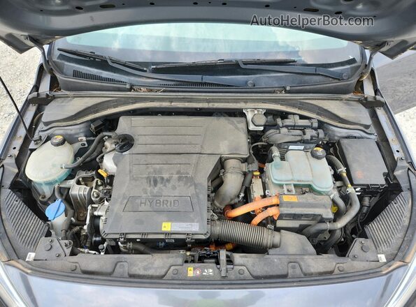 KMHC65LC1HU023933 2017 HYUNDAI IONIQ Gray 
