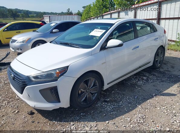 KMHC85LC1HU051838 2017 HYUNDAI IONIQ HYBRID White 