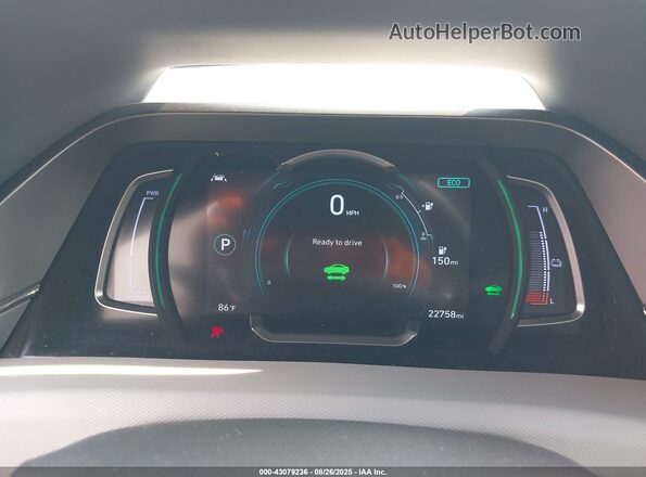 KMHC85LJ3LU072522 2020 HYUNDAI IONIQ ELECTRIC White Widok tylnych siedzeń