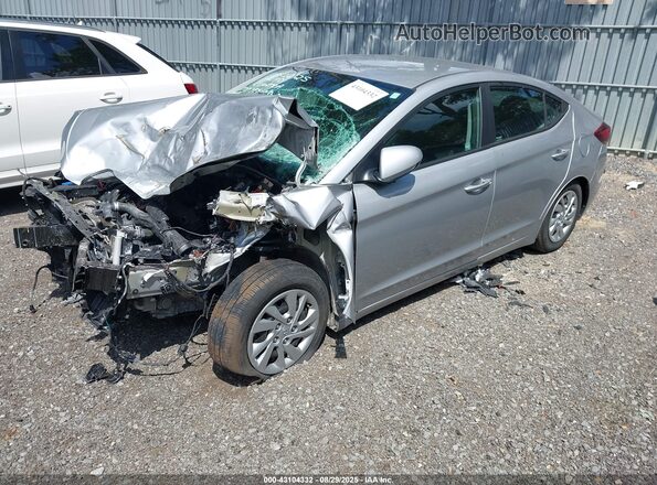 KMHD74LF2LU079071 2020 HYUNDAI ELANTRA Silver Vista tres cuartos delantera izquierda