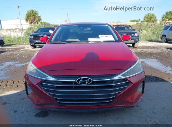 KMHD84LF5LU936836 2020 HYUNDAI ELANTRA Red ხელსაწყოთა პანელის ხედი
