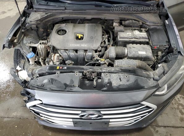 KMHD84LF9JU633376 2018 HYUNDAI ELANTRA Gray 
