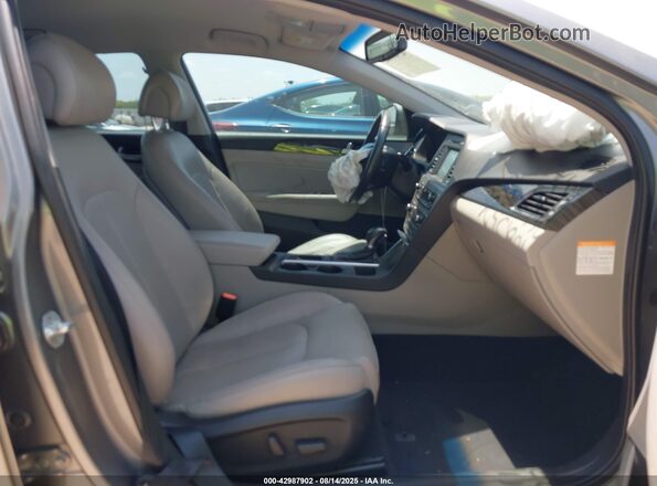 KMHE34L31HA066794 2017 HYUNDAI SONATA HYBRID Gray 