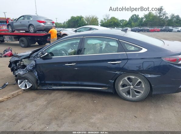 KMHE34L31JA087408 2018 HYUNDAI SONATA HYBRID Blue 