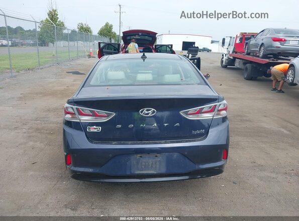 KMHE34L31JA087408 2018 HYUNDAI SONATA HYBRID Blue 