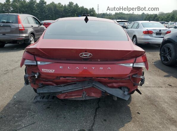 KMHLL4AG3PU444723 2023 HYUNDAI ELANTRA Red Հետևի տեսք