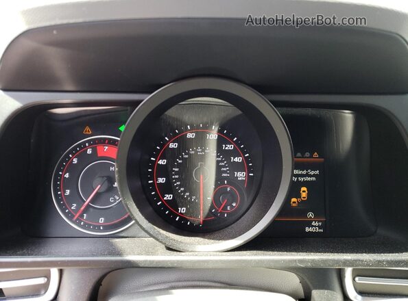 KMHLL4AG4PU539470 2023 HYUNDAI ELANTRA Blue Instrument cluster view