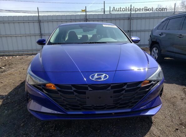 KMHLL4AG4PU539470 2023 HYUNDAI ELANTRA Blue Front view