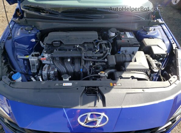 KMHLL4AG4PU539470 2023 HYUNDAI ELANTRA Blue Rear interior view