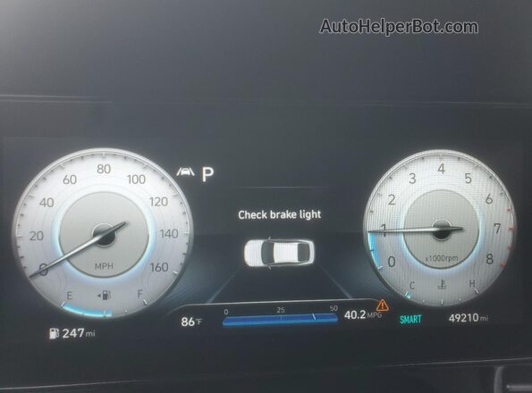 KMHLP4AG2MU072629 2022 HYUNDAI ELANTRA Blue Вид щитка приладів