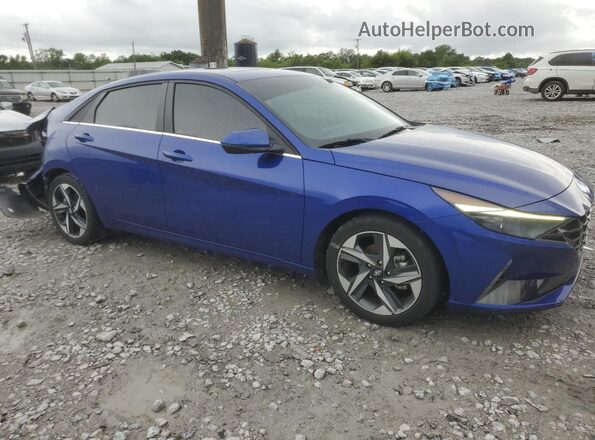 KMHLP4AG2MU072629 2022 HYUNDAI ELANTRA Blue Передня права чверть