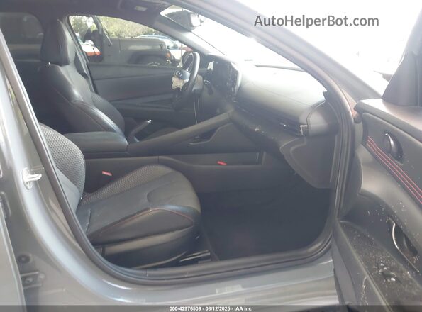 KMHLR4AF0NU327670 2022 HYUNDAI ELANTRA Gray Widok wnętrza z przodu