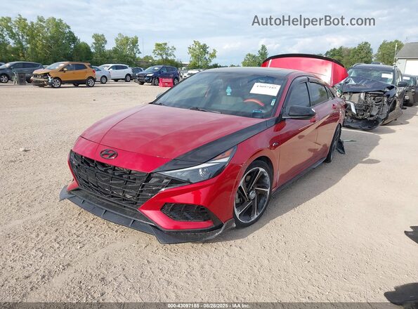 KMHLR4AF2NU231796 2022 HYUNDAI ELANTRA Red 