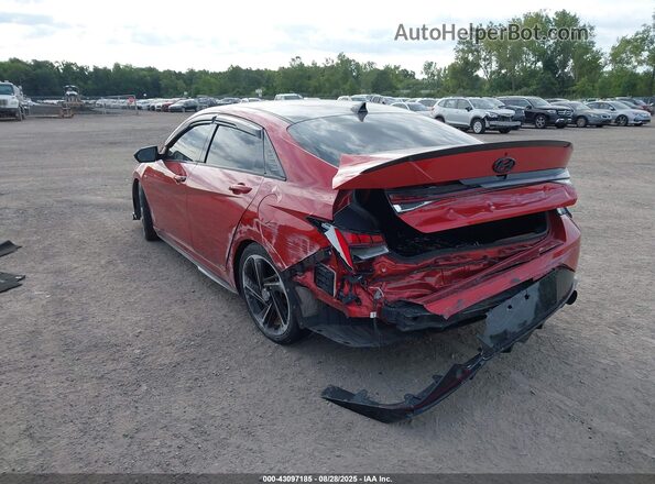 KMHLR4AF2NU231796 2022 HYUNDAI ELANTRA Red 