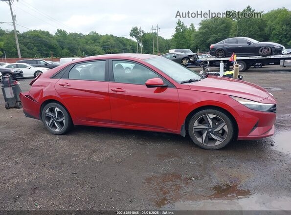 KMHLS4AG7PU388319 2023 HYUNDAI ELANTRA Red Rear interior view