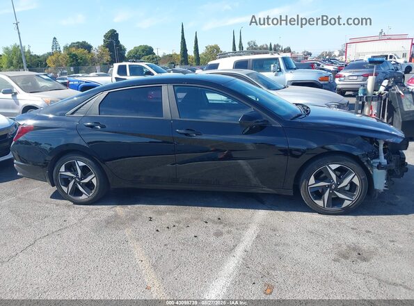 KMHLS4AG7PU515179 2023 HYUNDAI ELANTRA Black Սալոնի 360 աստիճան տեսք