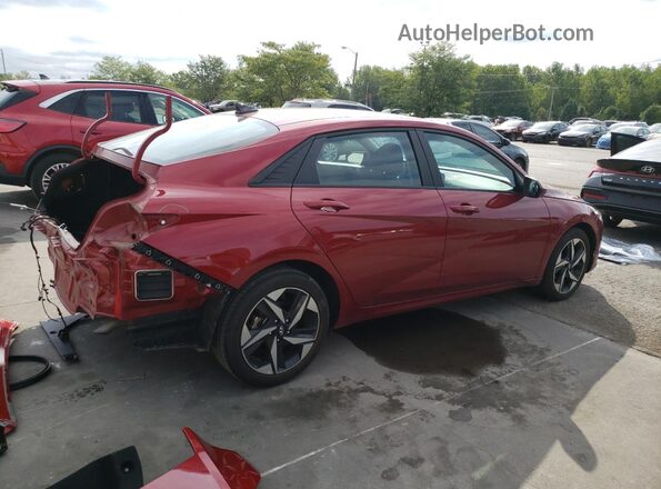 KMHLS4AGXPU633663 2023 HYUNDAI ELANTRA Red 