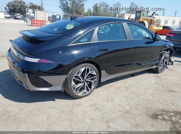 KMHM34AA0RA066803 2024 HYUNDAI IONIQ 6 Black Rear right