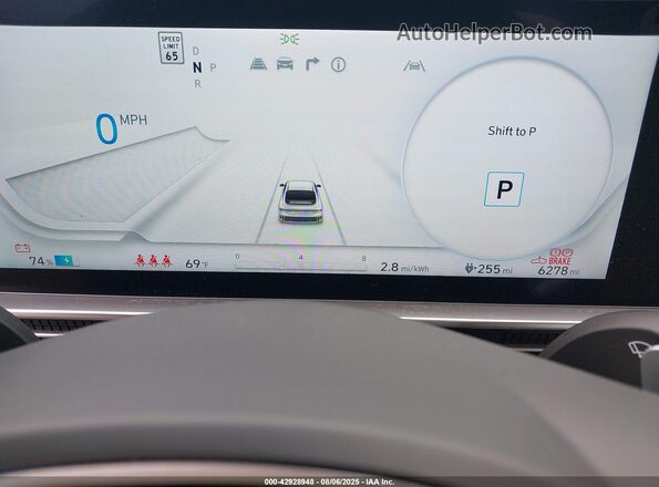 KMHM34AC1RA080145 2024 HYUNDAI IONIQ 6 Gray Հետևի նստատեղերի տեսք