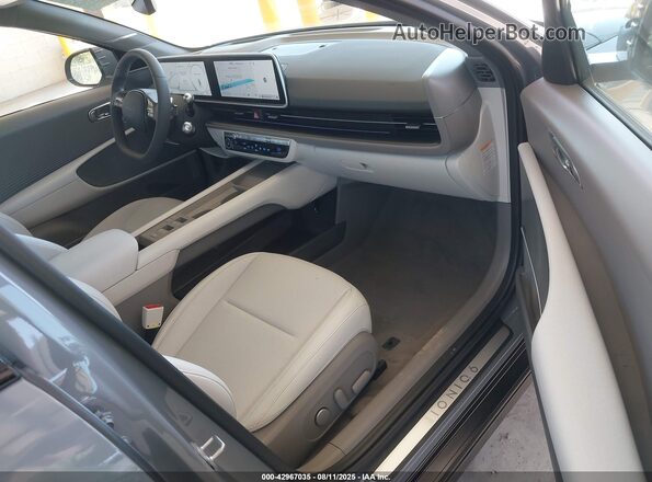KMHM54AC7SA105209 2025 HYUNDAI IONIQ 6 Gray Widok wnętrza z przodu