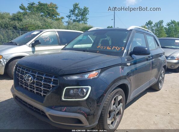 KMHRC8A34MU079804 2021 HYUNDAI VENUE Черный Передняя левая четверть