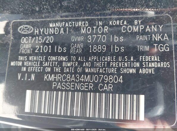 KMHRC8A34MU079804 2021 HYUNDAI VENUE Черный Вид подкапотного пространства