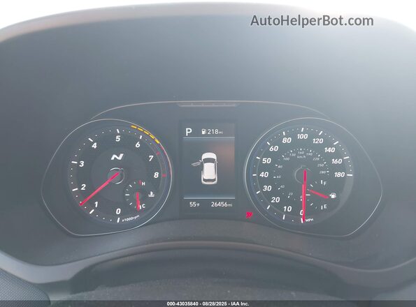 KMHT36AH2NU015610 2022 HYUNDAI VELOSTER N Blue Հետևի նստատեղերի տեսք