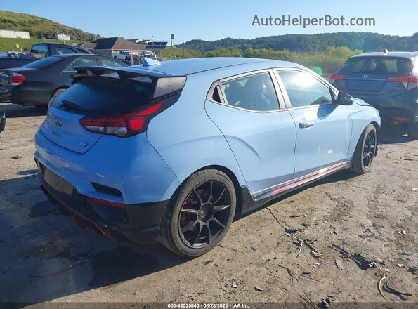 KMHT36AH2NU015610 2022 HYUNDAI VELOSTER N Blue Հետևի աջ