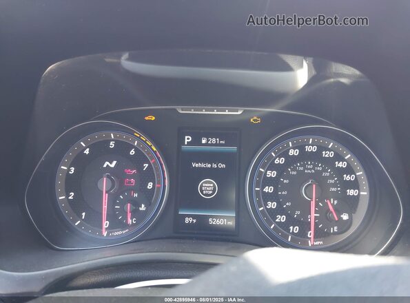 KMHT36AH4NU012160 2022 HYUNDAI VELOSTER N Red უკანა სავარძლების ხედი