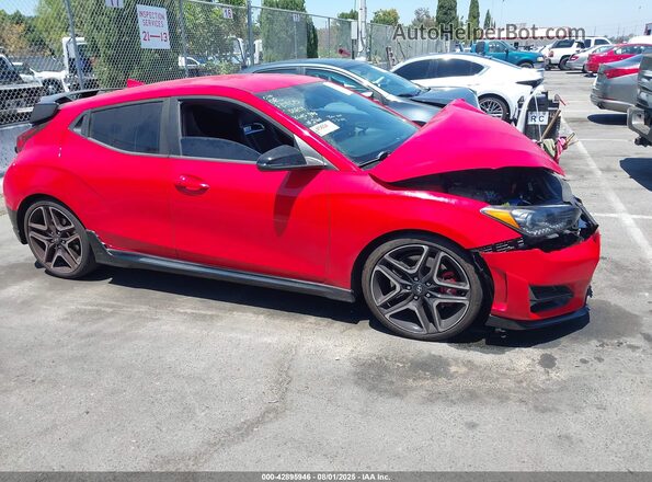 KMHT36AH4NU012160 2022 HYUNDAI VELOSTER N Red უკანა სალონის ხედი
