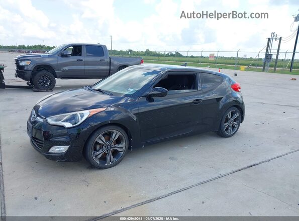 KMHTC6AD7HU322210 2017 HYUNDAI VELOSTER Black Front left