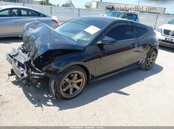 KMHTH6AB1KU009399 2019 HYUNDAI VELOSTER Black Передня ліва чверть