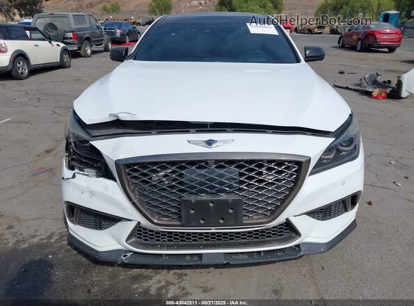 KMTFN4JB4KU306344 2019 GENESIS G80 Белый Вид щитка приборов