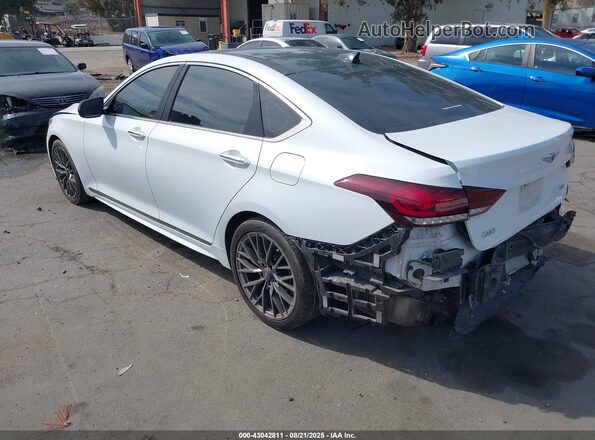 KMTFN4JB4KU306344 2019 GENESIS G80 Белый Задняя левая четверть