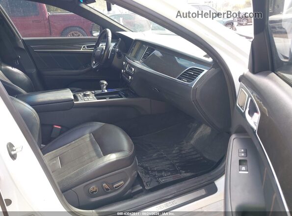 KMTFN4JB4KU306344 2019 GENESIS G80 Белый Вид салона спереди