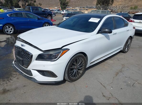 KMTFN4JB4KU306344 2019 GENESIS G80 Белый Передняя левая четверть