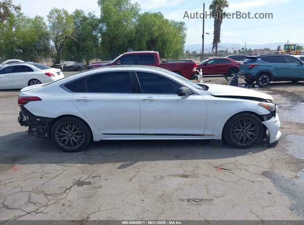KMTFN4JB4KU306344 2019 GENESIS G80 Белый Вид задней части салона