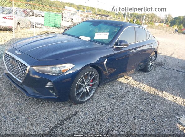 KMTG34LE3KU024830 2019 GENESIS G70 Dark Blue 