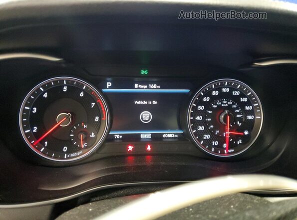 KMTG34LEXLU048527 2020 GENESIS G70 Blue 