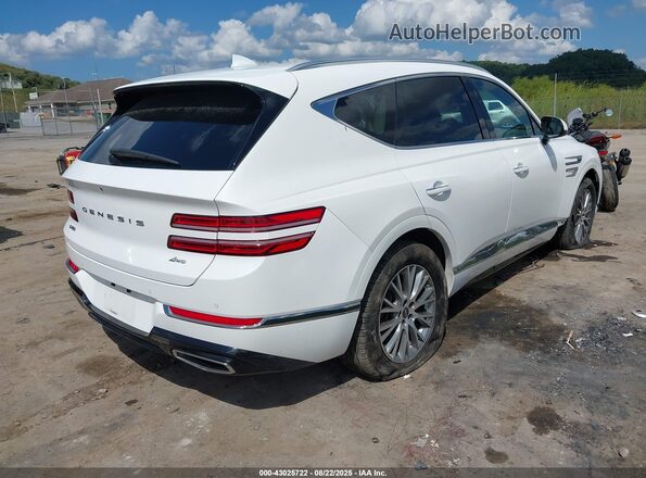 KMUHBDSB6MU037505 2021 GENESIS GV80 White უკანა მარჯვენა
