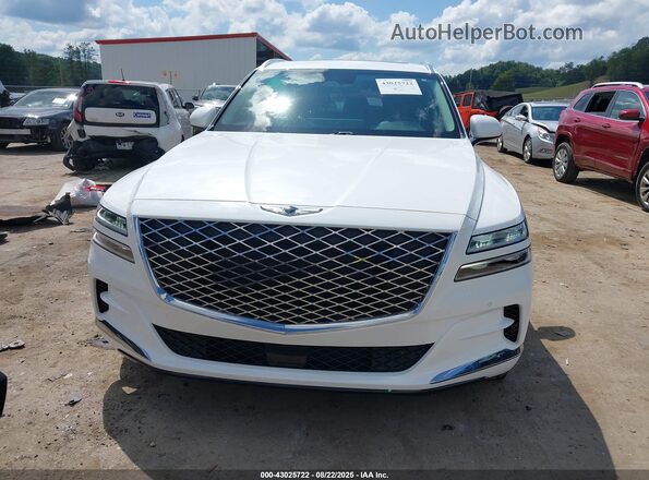 KMUHBDSB6MU037505 2021 GENESIS GV80 White უკანა სალონის ხედი
