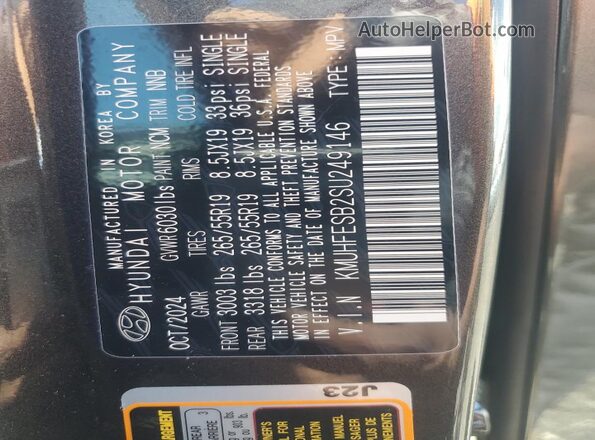 KMUHFESB2SU249146 2025 GENESIS GV80 Gray 